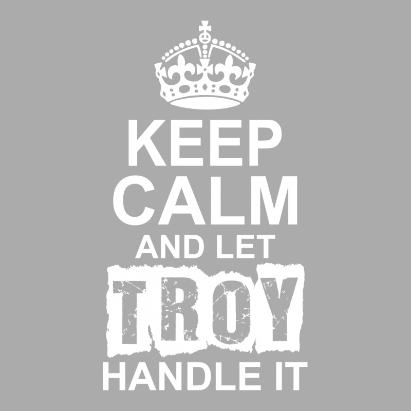 Keep Calm And Let Troy Handle It Men's Long Sleeve Pajama Set | Artistshot