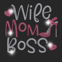 Wife Mom Boss Bling Rhinestone Funny Birthday Party Gift T Shirt Women's Pajamas Set | Artistshot