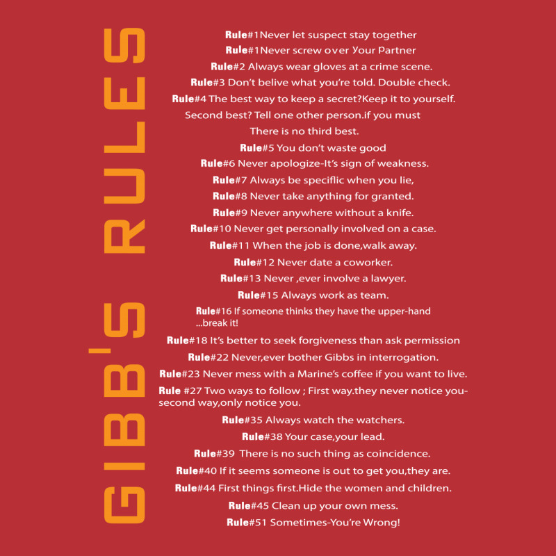 Gibbs's Rules Men's Long Sleeve Pajama Set | Artistshot