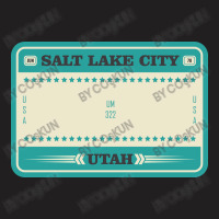 Usa Salt Lake City Utah License Plate T-shirt | Artistshot