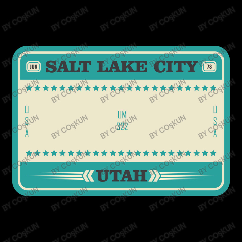 Usa Salt Lake City Utah License Plate Men's 3/4 Sleeve Pajama Set | Artistshot