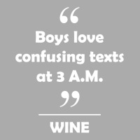 Wine - Boys Love Confusing Texts At 3 Am. Men's Long Sleeve Pajama Set | Artistshot