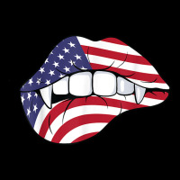 Lips Us Flag Vampire Kiss Mouth T Shirt Baby Bibs | Artistshot