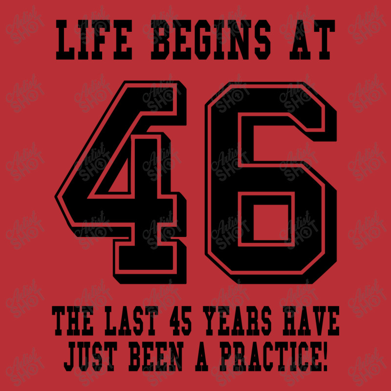 46th Birthday Life Begins At 46 Men's Long Sleeve Pajama Set | Artistshot