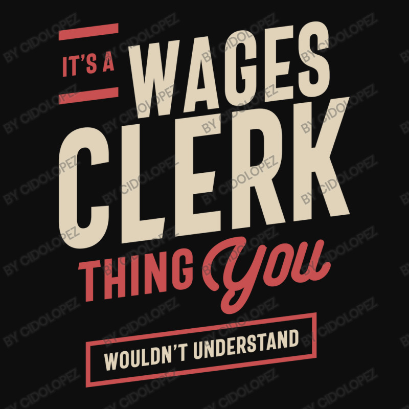 It's A Wages Clerk Thing Job Title Gift Crop Top by cidolopez | Artistshot