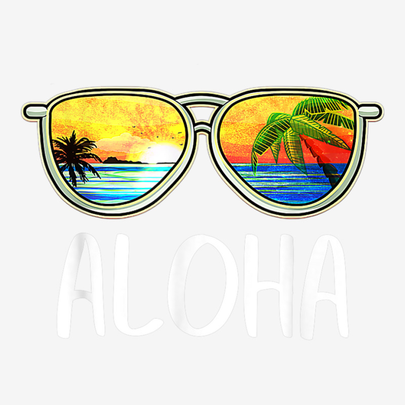 Quot;Aloha Hawaii Hawaiian Island Surfing Tropical Vacation" Sticker For
