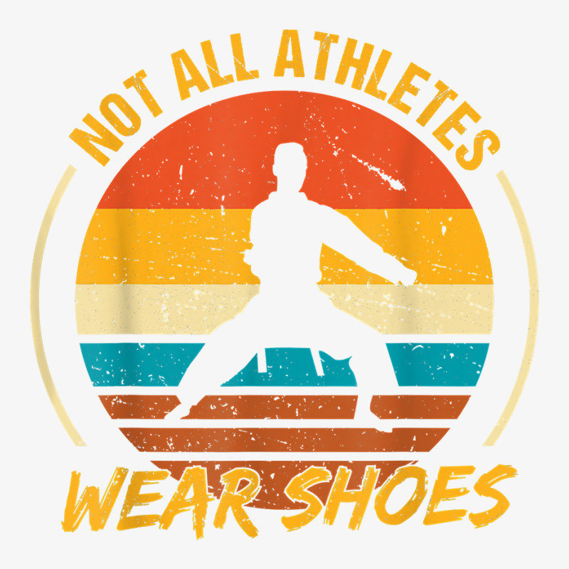 Material Arts Not All Athletes Wear Shoes Retro Karate Lover Ladies Fitted T-Shirt by PhoebeHaggett | Artistshot