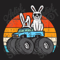 Kids Easter Bunny Rabbit Monster Trucks Retro Boys Kids Toddler T Shir T-shirt | Artistshot