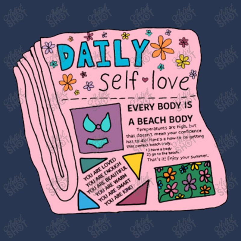 Daily Self Love Newspaper Men Denim Jacket | Artistshot