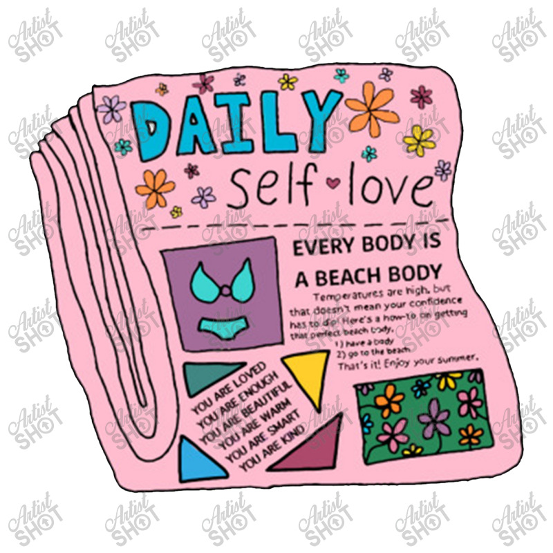 Daily Self Love Newspaper Long Sleeve Shirts | Artistshot