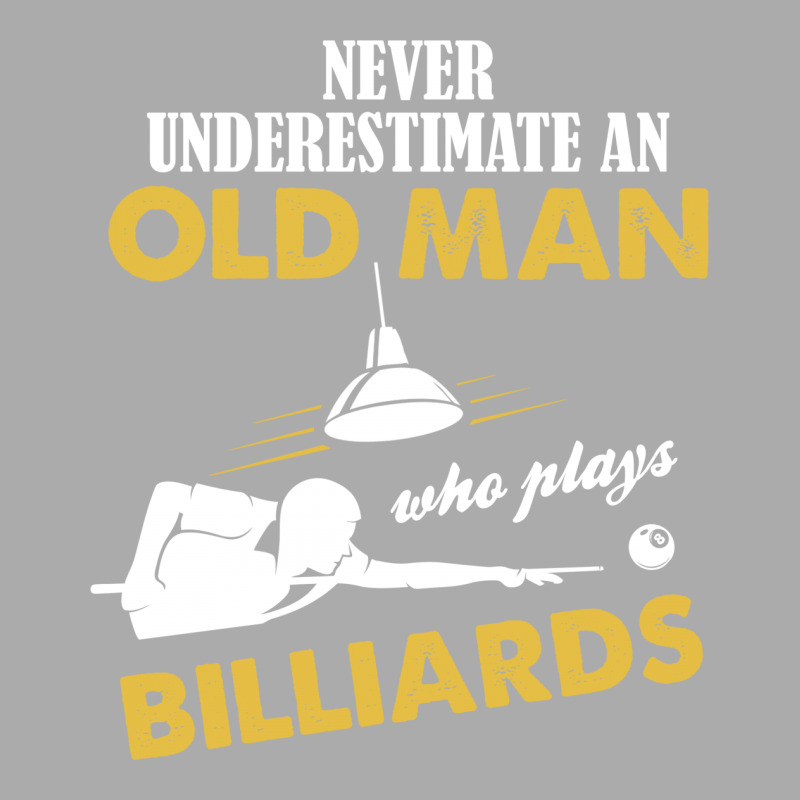 Never Underestimate An Old Man Who Plays Billiards Men's Long Sleeve Pajama Set | Artistshot