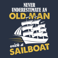 Never Underestimate An Old Man With A Sailboat Men's Long Sleeve Pajama Set | Artistshot