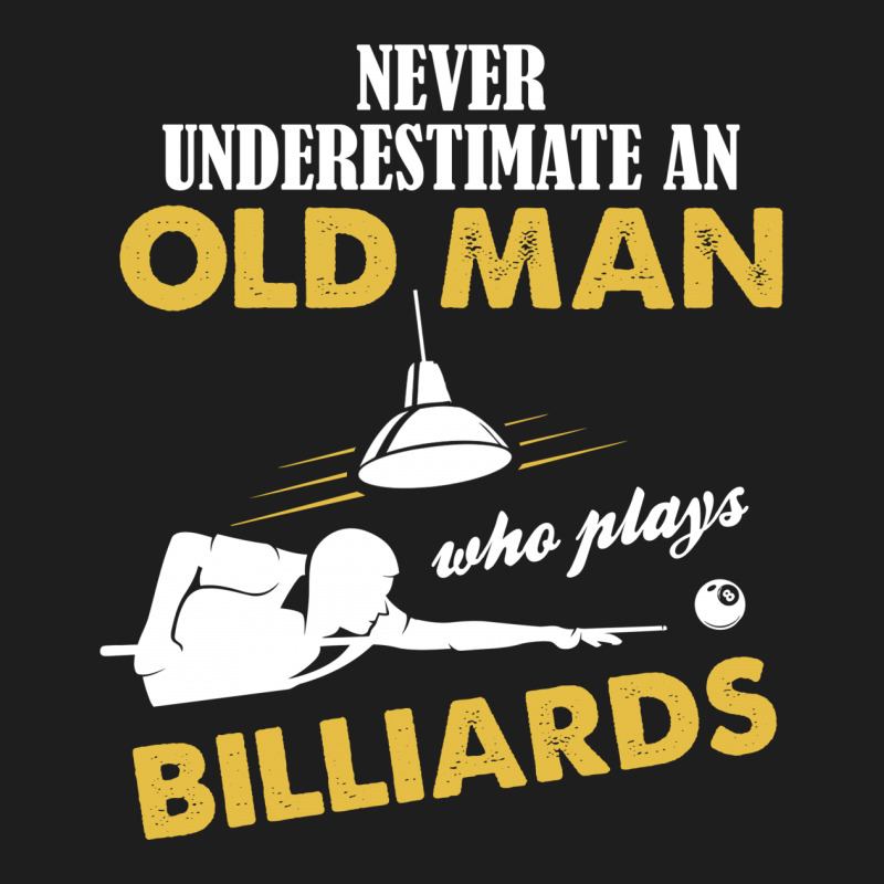 Never Underestimate An Old Man Who Plays Billiards Men's 3/4 Sleeve Pajama Set | Artistshot