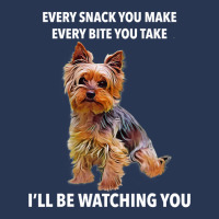 Yorkshire Terrier Funny Meme Every Snack I'll Be Watching T Shirt Ladies Denim Jacket | Artistshot