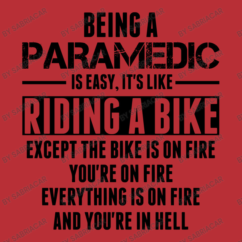 Being A Paramedic Is Like Riding A Bike Men's Long Sleeve Pajama Set | Artistshot