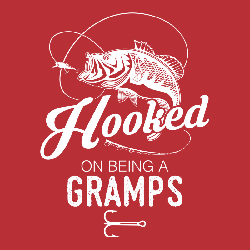 Hooked On Being A Gramps Men's Long Sleeve Pajama Set | Artistshot