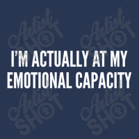 Emotional Capacity Funny Joke Men Denim Jacket | Artistshot