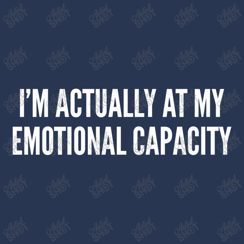 Emotional Capacity Funny Joke Men Denim Jacket by alexanderlodeh | Artistshot