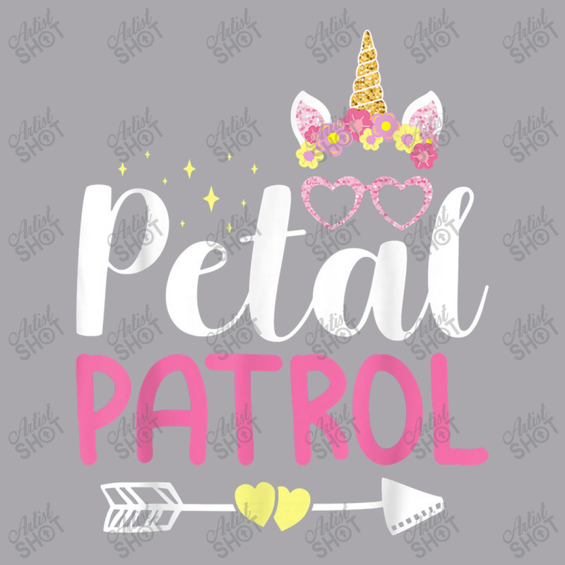 Petal Patrol Cute Girl Flowers Unicorn Wedding Bridal Youth 3/4 Sleeve by creativelylily | Artistshot