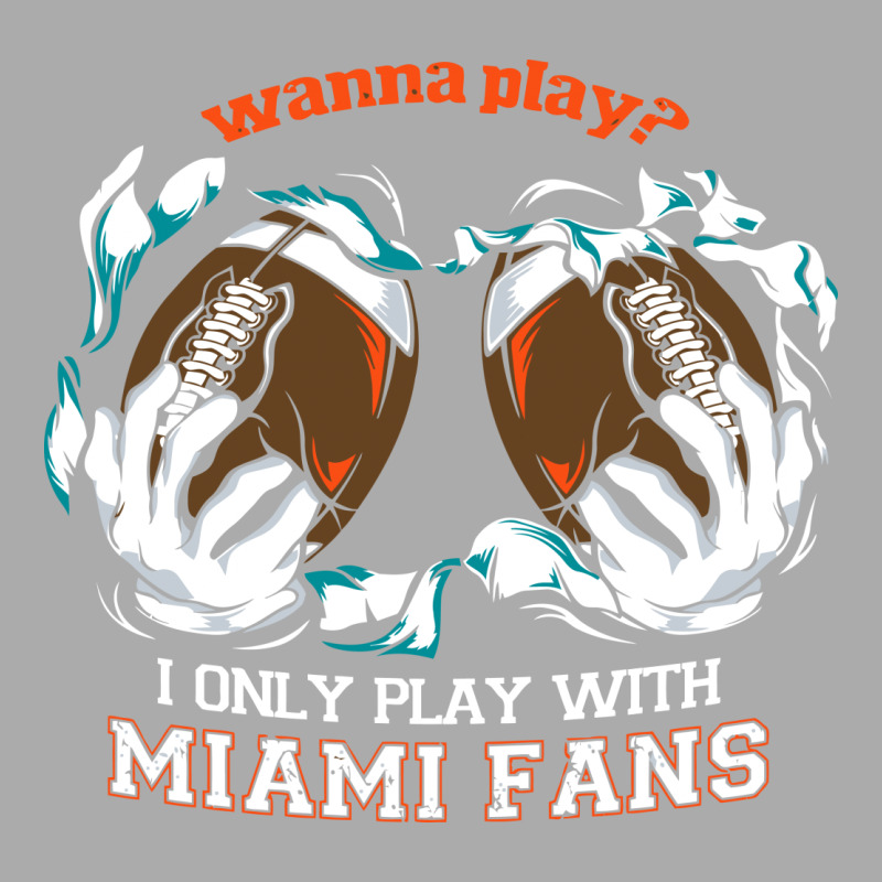 Miami  Wanna Play Football Men's Long Sleeve Pajama Set | Artistshot