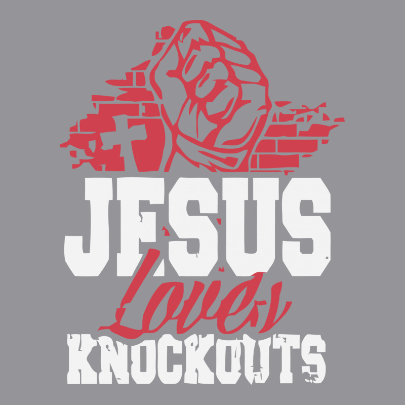 Jesus Loves Knockouts Men's 3/4 Sleeve Pajama Set | Artistshot