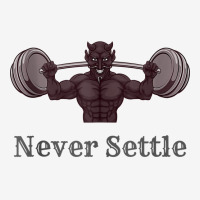 Never Settle Deadlift Gym Motivational Weight Lifting Tank Top Adjustable Cap | Artistshot