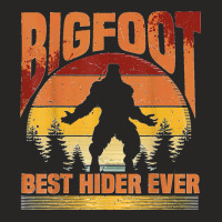 Bigfoot Sasquatsch Vintage Retro Hide & Seek World Champion T Shirt Ladies Fitted T-shirt | Artistshot