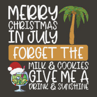 July Design T Shirtforget The Milk And Cookies, Give Me A Drink Und Su Bucket Hat | Artistshot