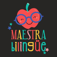 Cute Maestra Bilingue Bilingual Teacher Premium T Shirt Ladies Fitted T-shirt | Artistshot