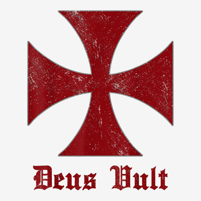 Deus Vult Templar Order Knights Templar Holy Cross Helmet T Shirt Adjustable Cap | Artistshot