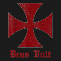 Deus Vult Templar Order Knights Templar Holy Cross Helmet T Shirt Full-length Apron | Artistshot