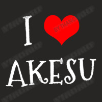 I Love Akesu City Ladies Fitted T-shirt | Artistshot