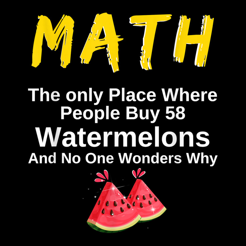 Funny Math And Watermelons Mathematics Calculation Numbers T Shirt V-Neck Tee by survisgn | Artistshot