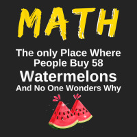 Funny Math And Watermelons Mathematics Calculation Numbers T Shirt 3/4 Sleeve Shirt | Artistshot