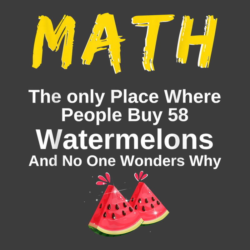 Funny Math And Watermelons Mathematics Calculation Numbers T Shirt Men's Polo Shirt by survisgn | Artistshot