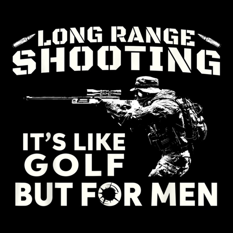 Long Range Shooting It's Like Golf But For Men V-neck Tee | Artistshot