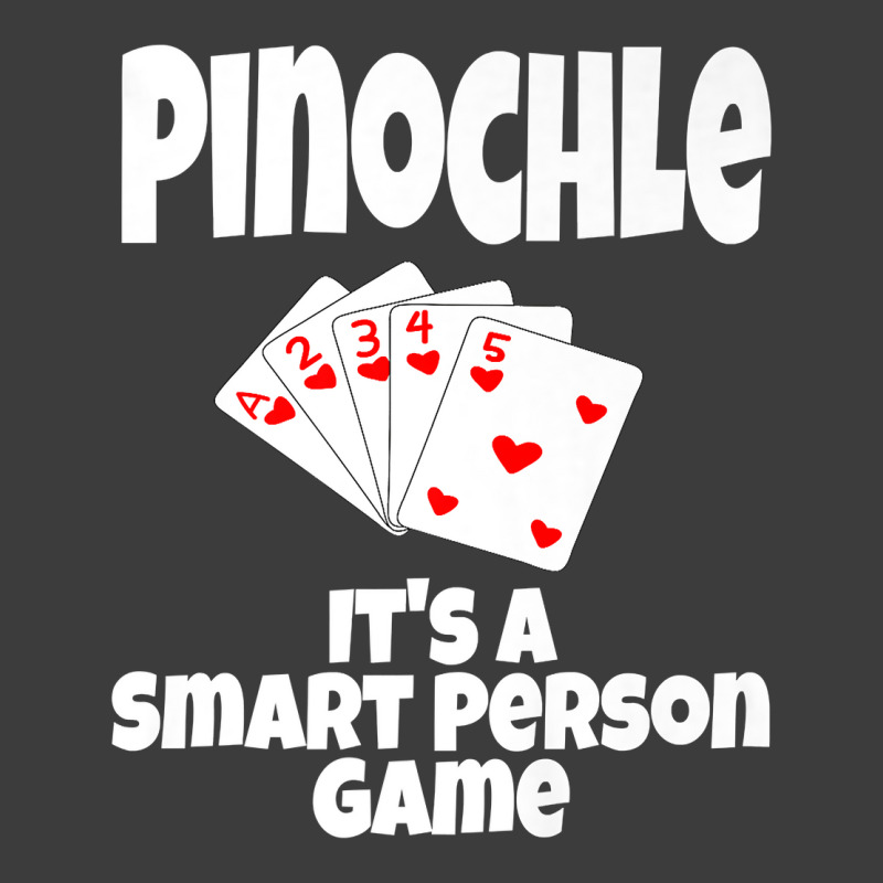 Funny Pinochle It's A Smart Person Game Card Game Playing Premium T Sh Men's Polo Shirt by agueron | Artistshot