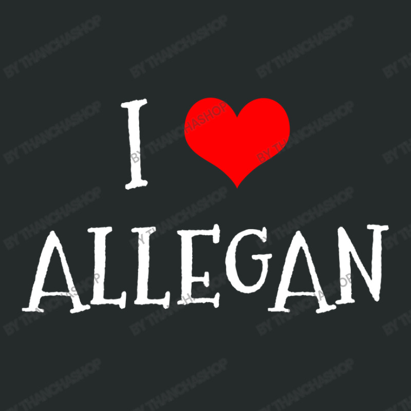 I Love Allegan County Women's Triblend Scoop T-shirt by thanchashop | Artistshot