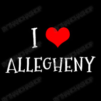 I Love Allegheny County Youth Zipper Hoodie | Artistshot