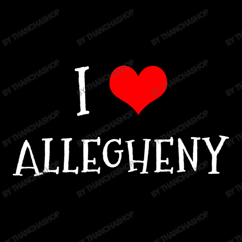 I Love Allegheny County Cropped Hoodie by thanchashop | Artistshot