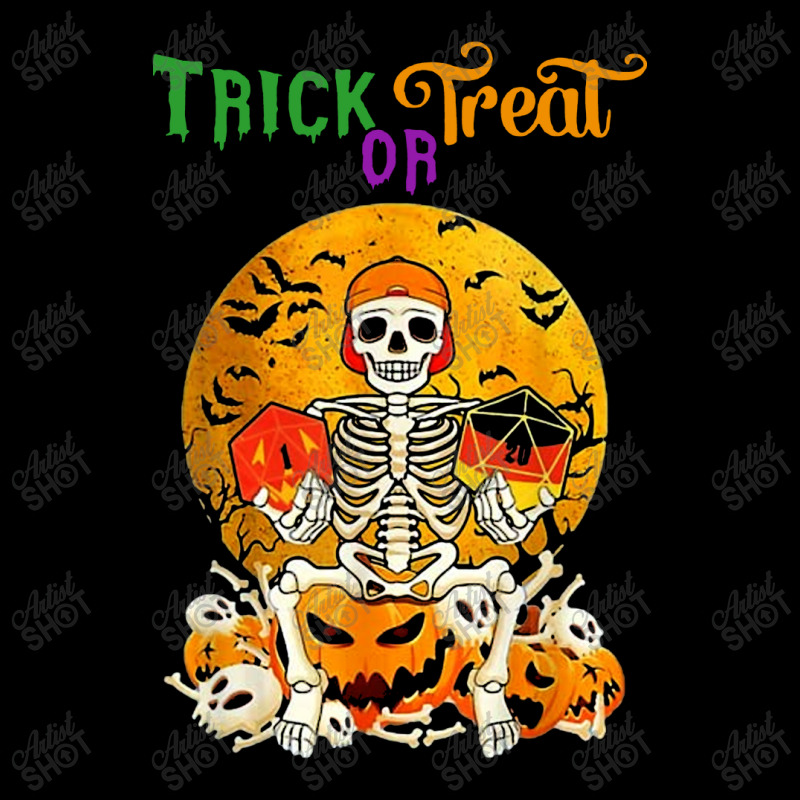 Trick Or Treat Skeleton Roll For Initiative Role Playing V-Neck Tee by Agus w | Artistshot