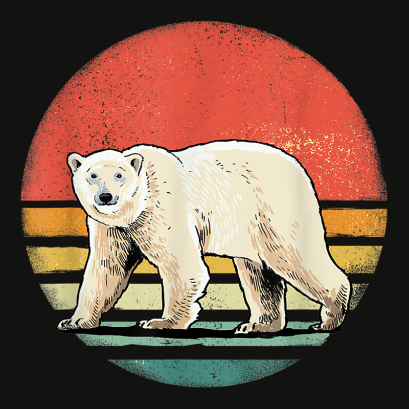 Retro Vintage Polar Bear Cool Polar Bear Lover Scorecard Crop Tee by Hoang95 | Artistshot