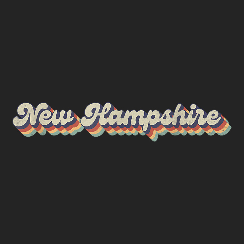 Vintage 70's Hippie Usa State   Retro New Hampshire T Shirt 3/4 Sleeve Shirt by dornakgb | Artistshot