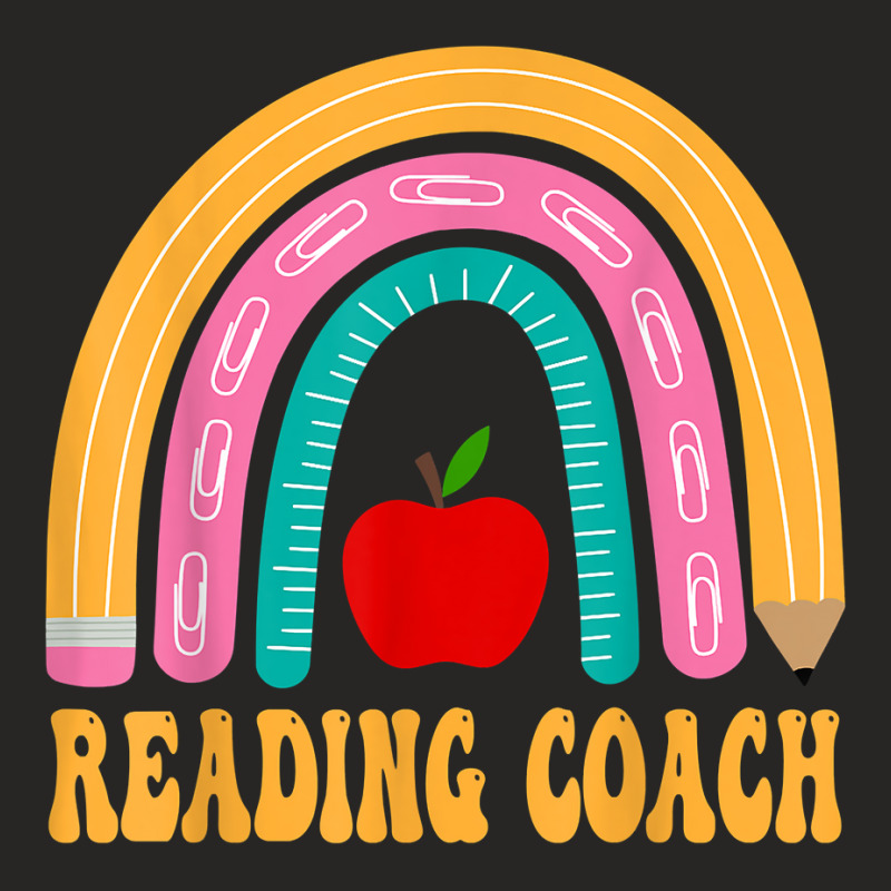 Reading Coach Rainbow Pencil Back To School Appreciation T Shirt Ladies Fitted T-Shirt by survisgn | Artistshot