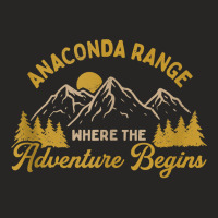 Where The Adventure Begins Anaconda Range Hiking Montana Tank Top Ladies Fitted T-shirt | Artistshot