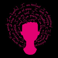 Self Care Matters Magenta Silhouette Maternity Scoop Neck T-shirt | Artistshot