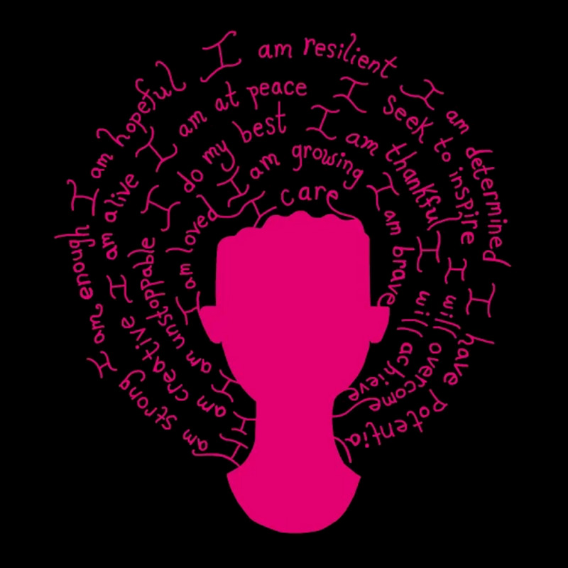 Self Care Matters Magenta Silhouette Maternity Scoop Neck T-shirt by VictorCruz | Artistshot