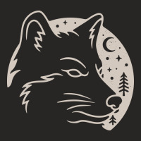 Wolf Moon Ladies Fitted T-shirt | Artistshot