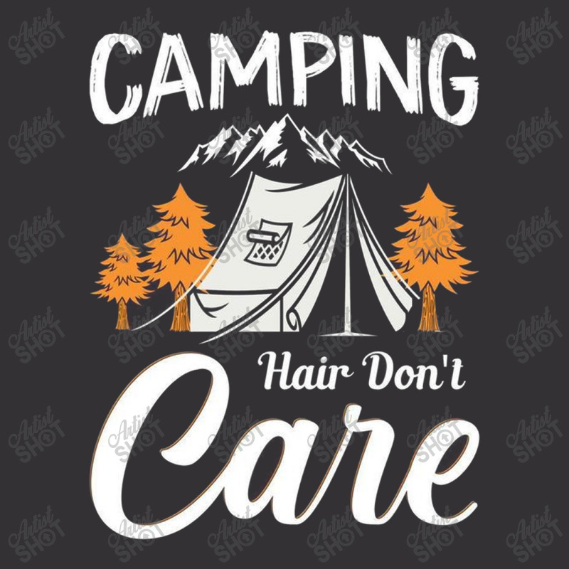 Camping Hair Don_t Care Vintage Hoodie by moonlight2270 | Artistshot