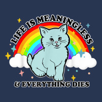 Life Is Meaningless Everything Dies Cute Nihilism Design T Shirt Ladies Denim Jacket | Artistshot